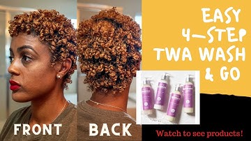 "Curl Mix" TWA Wash and Go Routine | Defined Soft Curls for Short Type 4a Natural Hair