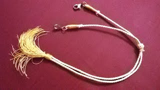 How To Make Necklace Back Rope Dori / Easy Dori Diy