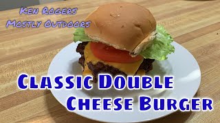 Classic Double Cheese Burger | Char-Griller Charcoal Grill
