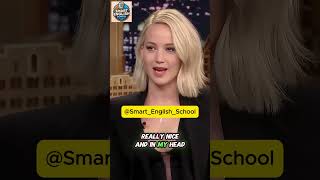 Smart English School : Jennifer Lawrence Wants to Date Him : Learn English Online #shorts #funny #yt