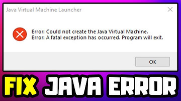 How to FIX Minecraft Java Virtual Machine Error