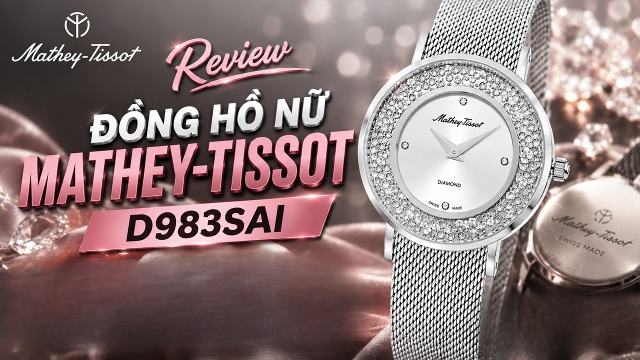  Review Đồng Hồ Mathey-Tissot D983SAI: Đính Kim Cương, Swiss Made Thanh Lịch
