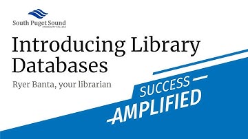 Introducing Library Databases