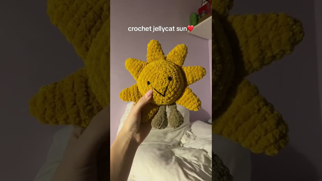 crochet sun jellycat 