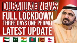 Dubai UAE News Lockdown Update Movement Permit