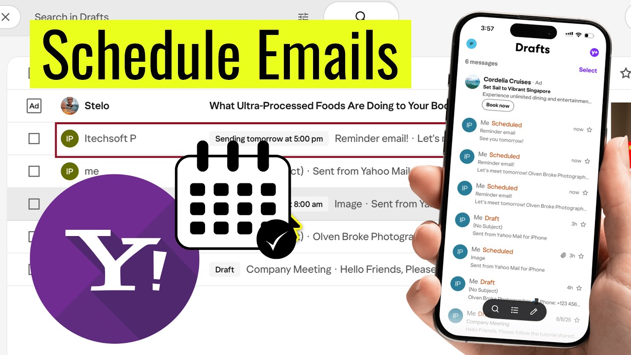 How to Schedule Emails on Yahoo Mail on Desktop/PC and Mobile (2026 ...