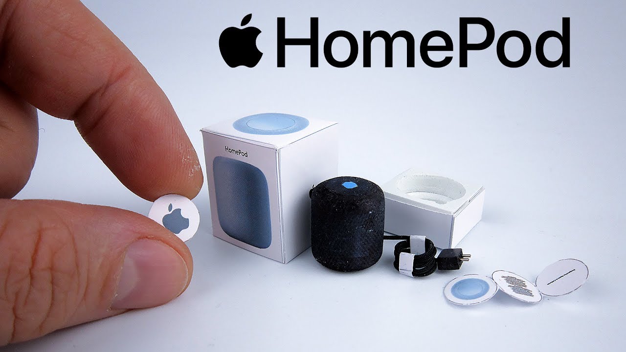 DIY Realistic Miniature Apple homepod 