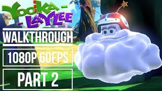 YOOKA LAYLEE Gameplay Walkthrough Part 2 No Commentary World 1 Tribalstack Tropics (1080p 60fps)