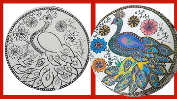 "Peacock Mandala Tutorial Part 1 - Easy Linework for Beginners | 4-Part Series"