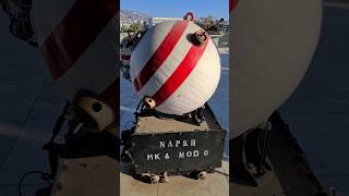 Napalm M116 A1 Aircraft Bomb and Naval Mine Mk6 mod 0 on Display at the War Museum Athens