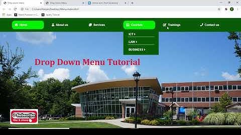 Drop Down Menu using HTML and CSS for Absolute Beginners -New(2020)