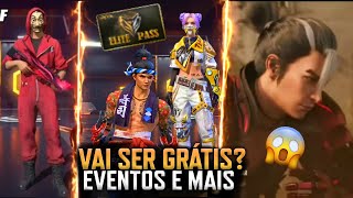 O PASSE DE AGOSTO VAI SER DE GRAÇA OU NÃO? NOVA MOCHILA GRÁTIS, SKIN LA CASA DE PAPEL, FREE FIRE MAX
