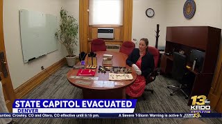 State Capitol building in Denver evacuated