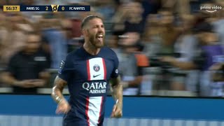 Sergio Ramos Goal | PSG 3-0 Nantes | Back heel | French Cup