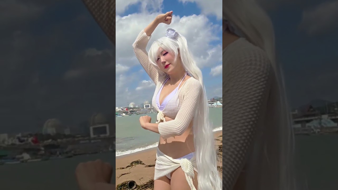 니케 신데렐라 수영복 코스프레 #cosplay #nikke 모또모또하야쿠 #dance