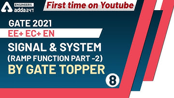 First Time On Youtube | Signal & system | Ramp Function by GATE Topper (Lec 8) | EE+ EC+ EN | GATE