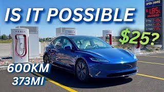 I Attempted to Road Trip my Tesla for ONLY $25