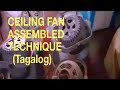 Ceiling Fan Assembled Technique free tutorial lesson Electrical/Electronics Technology