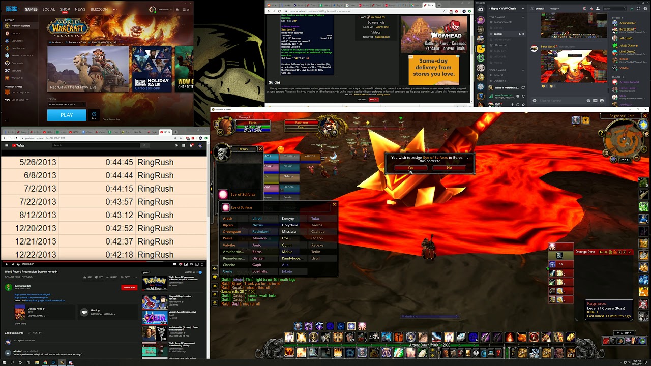 Ignoring Rolls and Giving Myself Eye of Sulfuras