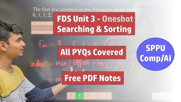 FDS | Unit 3 | Searching & Sorting | SPPU S.E. Comp & A.I. | Oneshot