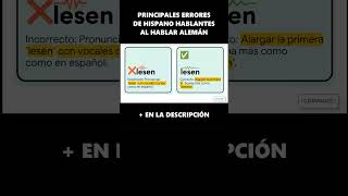 Principales ERRORES al HABLAR ALEMÁN por Hispano Hablantes 👇+ en Descripción