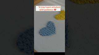 365 days of embroidery — here’s Day 140 ❤️ #ytshorts #embroidery #diy#handembroidery #art #heart