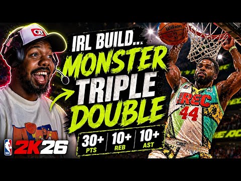 I Took My IRL Build to the Rec… MONSTER Triple Double 😳 | NBA 2K26