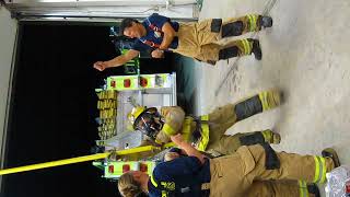 Recruits Completing Air Consumption Drill