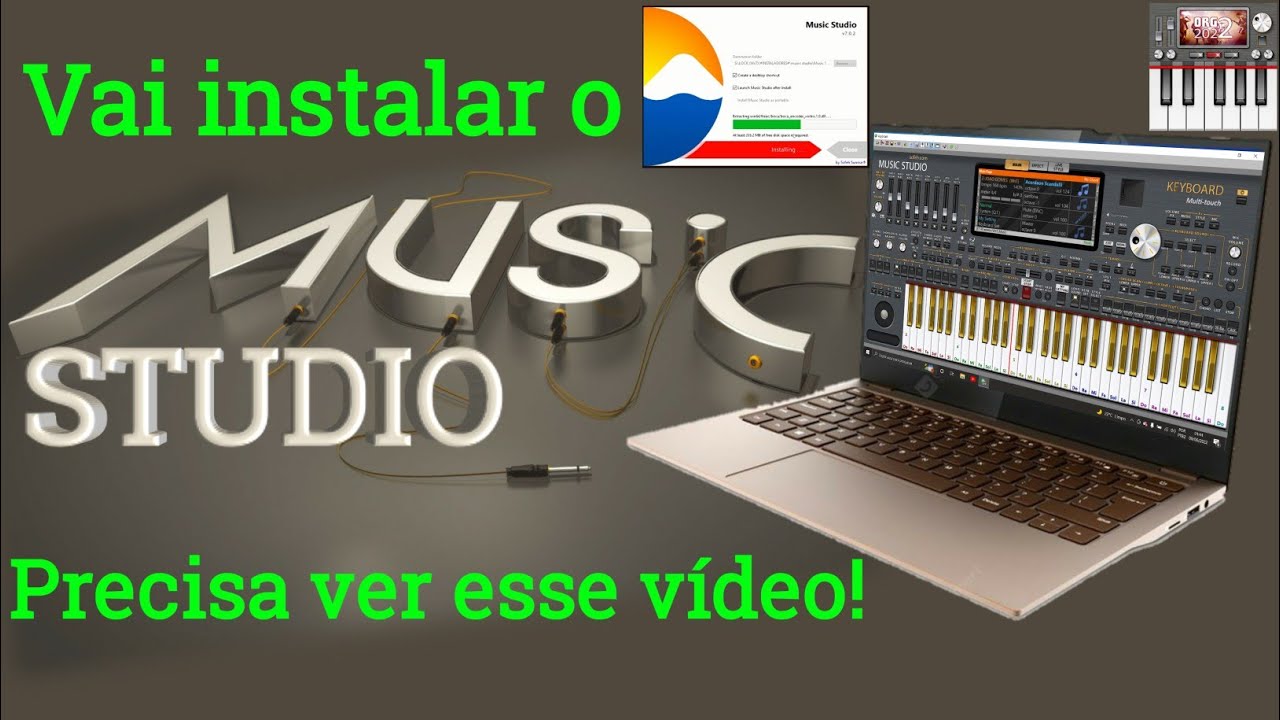 como instalar e configurar o Music Studio Org 2022 no PC para uso  proficional + dicas de uso 