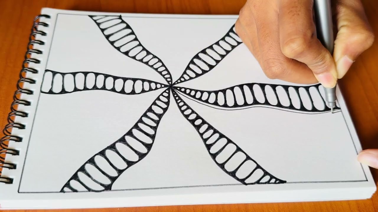 Satisfying Abstract Art Drawing 🌀 Calm & Relax Your Mind