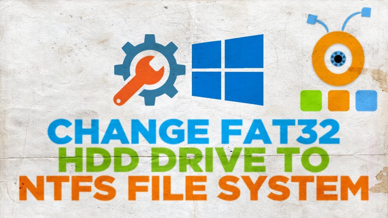 How to Change FAT32 HDD Drive to NTFS File System on Windows 10 - YouTube
