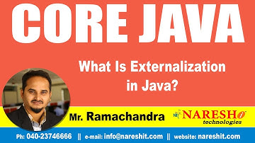 Core Java Tutorials | What Is Externalization in Java ? | Mr.Ramchandra