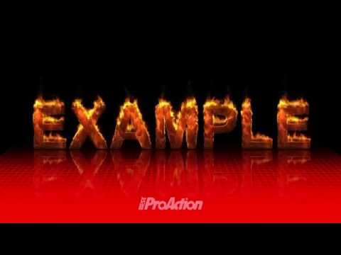 An example of using "Text On Fire Advanced Edition"
