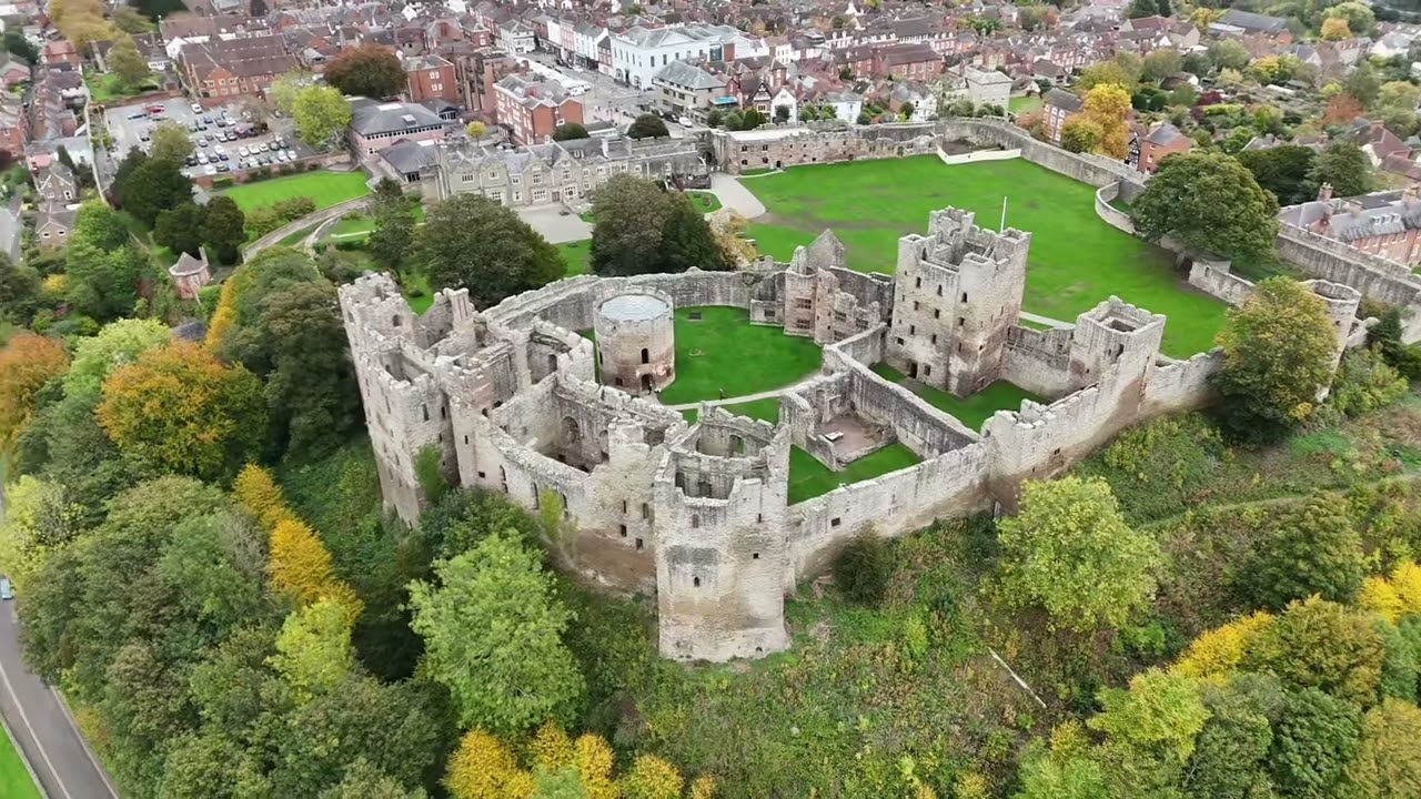 Flying around Ludlow Castle 