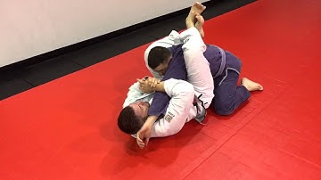 Double under pass defense to triangle, arm bar and omoplata.