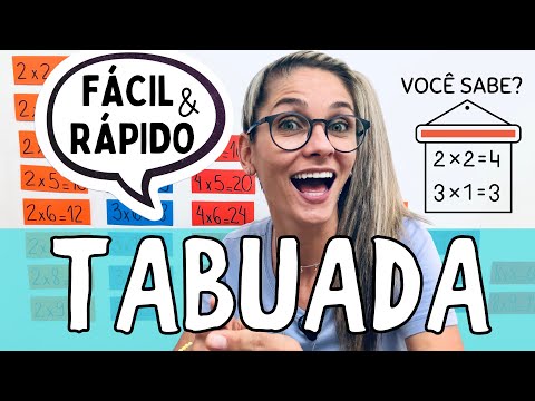 Vídeo: Como aprender rapidamente a tabuada para uma criança em 5 minutos