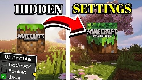 how to turn pocket edition to java edition | Hidden Settings!!!