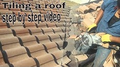 Tiling a roof :ROOFING TILES  INSTALLATION VIDEO...Anyone can do it ...try this !