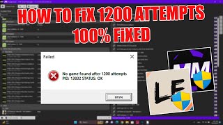 HOW TO FiX 1200 ATTEMPTS MOD MANAGER   LE 100% FiXED