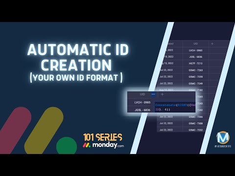 Monday 101 - Create your own unique ID's for your items! (Automatic ID Creation)