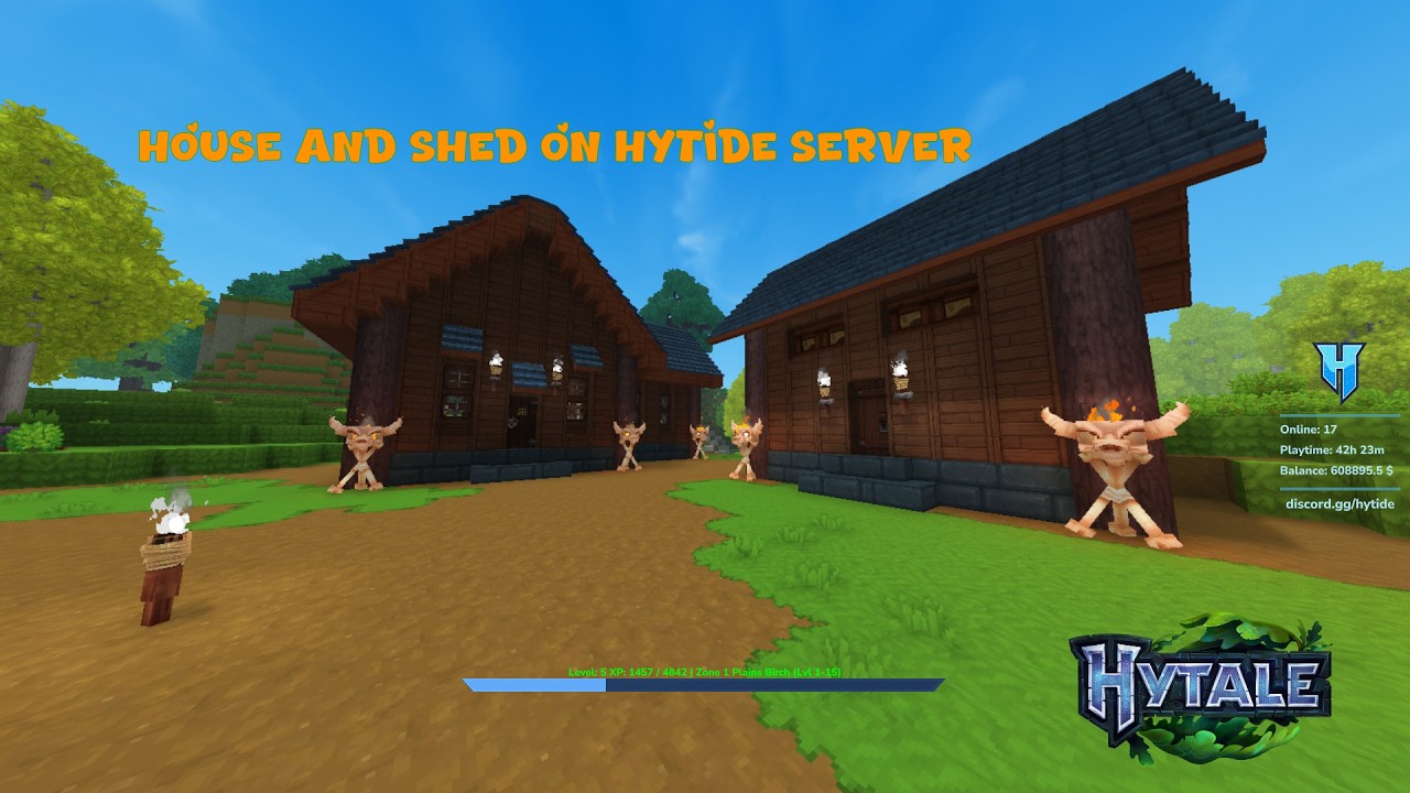 Building a house and shed on HyTide Server | Longplay No Commnetary