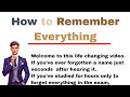 How To Remember Everything Graded Reader Improve Your English Learn English Through St