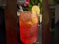 Red Curaçao Mocktail ASMR #asmr #drink