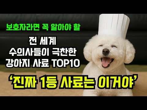 👉 “2025년 강아지 사료 BEST10 – 판매량 NO! 전 세계 수의사들이 극찬한 강아지 사료 TOP10, 과학으로 뽑았습니다”