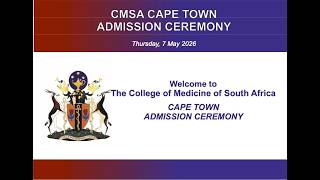 CMSA Cape Town Admission Ceremony 2026
