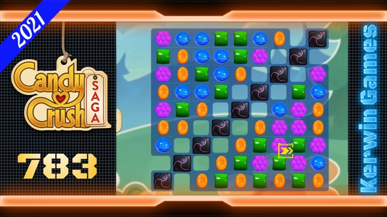 Candy Crush Saga Level 783 - Nightmarishly Hard Level - No Boosters