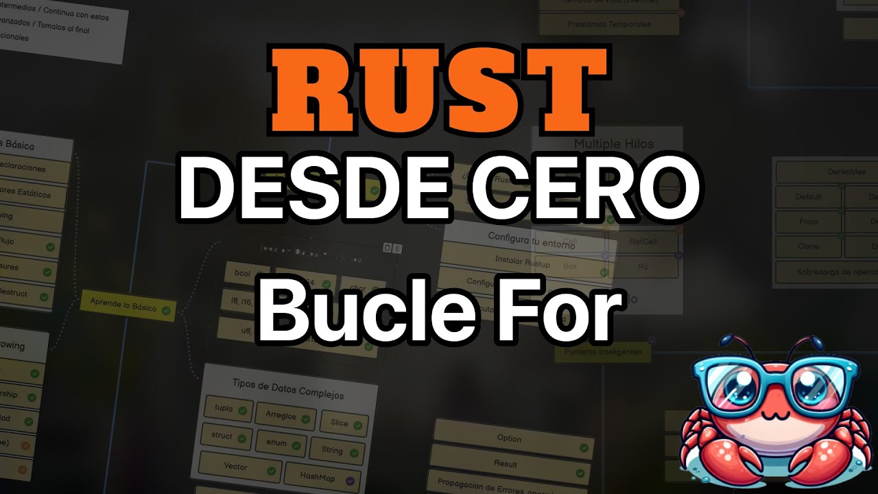 Curso de Rust 16 - Bucle For - YouTube