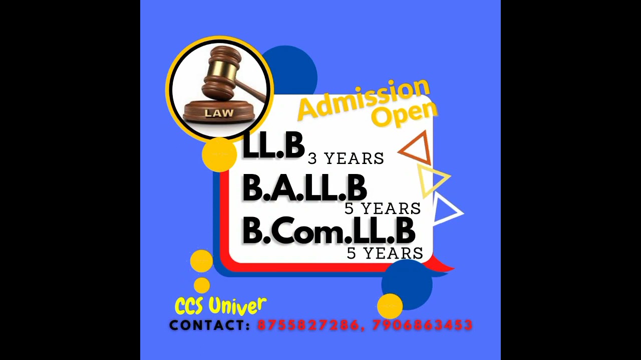 Admission Registration Open online from CCS UNIVERSITY meerut contact us 