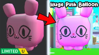 How To Get the NEW HUGE PINK BALLOON CAT in Pet Simulator X