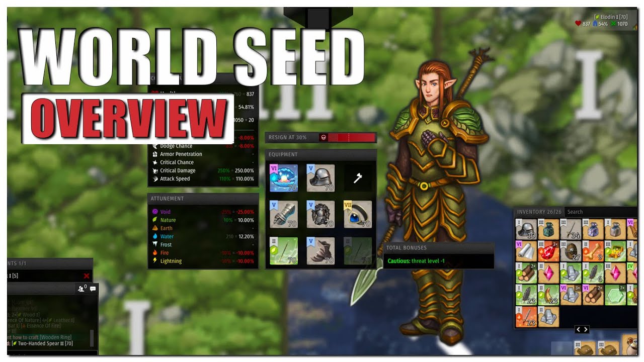 World Seed Gameplay Overview 2022 YouTube